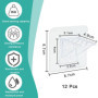 LIMITADA 12 Pcs Support Etagere Adhesif en Acrylique Cheville de Support d'Étagère Supports d'Étagères Autocollants Cheville Eta
