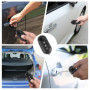 Coque Cle Compatible avec Fiat 500 Coque de Clé De Voiture 3 Boutons Boitier Clé de Rechange Télécommande avec Porte-Clés Compat