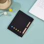WOLMIK Sticky Notes Set de notes autocollantes avec stylo et porte-stylo, petit bloc-notes pour bureau, étudiants, voyages, note