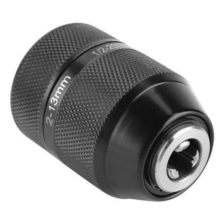 Mandrin de perçage, mandrin de perçage sans clé en métal 1/2-20UNF perceuse à blocage automatique de 13 mm pour perceuse sans fo