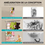 GUIGUZI Support d'angle pour Jouets en Peluche, Supports de Rangement pour Jouet Ours, Organisateur Suspendu pour Chambre d'enfa