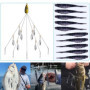 Blueshyhall Leurre de Pêche, 5 Bras Alabama Rig appât de pêche, Umbrella Rig, Alabama Rig Leurres de Pêche Perche Bass, Appât Ar