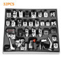 32 PCS Pieds-de-biche de Machine À Coudre Domestique Pied Presseur DIY Couture Marche Pied Presseur Ménage Machine À Coudre Acce