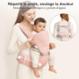 Porte-bébé nouveau-né jusqu'à 20 kg (0 à 36 mois), porte-bébé ergonomique 3 en 1 pour hanches, dos et devant, maille respirante 