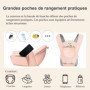 Porte-bébé nouveau-né jusqu'à 20 kg (0 à 36 mois), porte-bébé ergonomique 3 en 1 pour hanches, dos et devant, maille respirante 