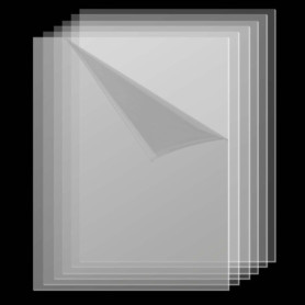 SINJEUN Lot de 6 feuilles en acrylique transparent A3 de 2 mm pour publicité, affichage et loisirs créatifs (42 x 29 cm)