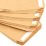 HEIHAK Lot de 200 petites enveloppes autocollantes en papier kraft pour graines, pièces de monnaie et petits articles Marron 6 x
