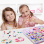 2300pcs Perles pour Bracelet, Kit Bracelet Perle, Perles Enfant pour Bijoux, Fruits, Fleurs, Smiley, DIY Artisanat d'art, Cadeau