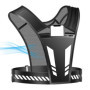 QIURUYUE Gilet de course pour homme et femme avec gourde - Léger - Réfléchissant - Support pour téléphone portable - Pour homme 
