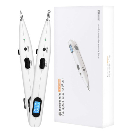 Rhorawill Stylo Acupuncture Stylo électronique D'acupuncture Sans Aiguille Soulagement de la Douleur Détecteur Point D'acupunctu