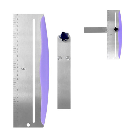 HDGSAFD 1 Grattoir à Gâteau Grattoir à Gâteau Réglable Grattoir en Acier Inoxydable Accessoires de Gâteau Outil de Lissage de Gâ