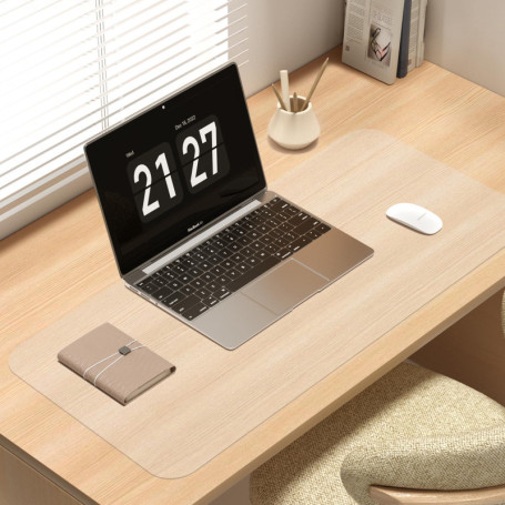 Farerkass Sous-Main, 80 x 40 ×0,12cm Sous Main Bureau Transparent, Tapis de Bureau, PVC Transparent Antidérapant Clair Protectio