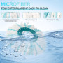 Sprifityy 4 Pièces pour Leifheit Têtes de Rechange Clean Twist Disc Mop Micro Kit, Tête de Rechange pour vadrouille réutilisable