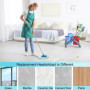 Sprifityy 4 Pièces pour Leifheit Têtes de Rechange Clean Twist Disc Mop Micro Kit, Tête de Rechange pour vadrouille réutilisable