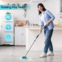 Sprifityy 4 Pièces pour Leifheit Têtes de Rechange Clean Twist Disc Mop Micro Kit, Tête de Rechange pour vadrouille réutilisable