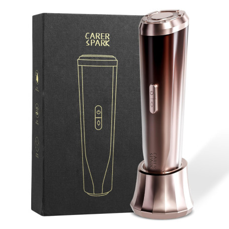CARER SPARK Appareil Radiofréquence Visage 3MHz Appareil de Massage Visage Anti-Rides avec Ultrasons EMS Photothérapie Réduction
