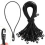 Vikcvcsc 30 Pièces Tendeurs Elastique avec Crochets, 25cm Tendeur Elastique,Tendeur de Bâche Multifonctionnel Corde Elastique, N