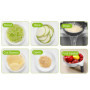 9 en 1 multifonction rotatif, coupe-légumes, coupe-fruits, mandoline, râpe, broyeur de légumes, égouttoir, panier égouttoir, car