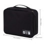 QIMEI-SHOP Sac Organisateur pour Câbles Grand Electroniques Portable Pochette Rangement Imperméable pour Clé USB Disque Dûr Cart