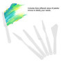 5pcs Couteaux à Palette à Peinture en Plastique Couleur Blanche Palette Couteaux Peinture Art Pigment Spatules