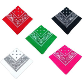 YSJCHEBS Pack De 5 Bandanas Imprimés, Bandanas À Motifs, Bandanas Pirates, Bandanas Décoratifs, Accessoires Cosplay, Bandanas Un