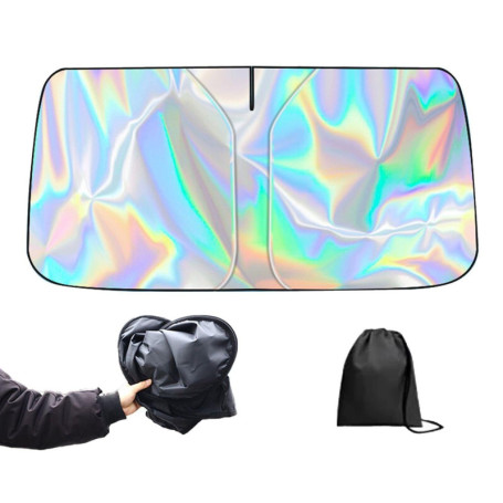 1 Pare-Soleil De Voiture Et 1 Sac De Rangement, Bouclier Thermique De Protection Solaire, Pare-Brise, Équipement De Protection S