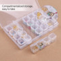 Lot De 2 Boîtes De Rangement Avec 28 Compartiments, Boîte D'Accessoires Pour Peinture Diamant, Boîte De Rangement Pour Bijoux, B