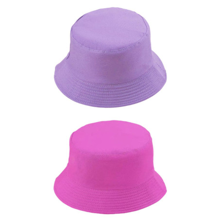 1 Chapeau Rouge Rose Et 1 Chapeau Violet, Chapeau De Pêcheur De Visière Du Soleil, Chapeau De Bassin Simple, Fournitures De Prot