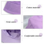 1 Chapeau Rouge Rose Et 1 Chapeau Violet, Chapeau De Pêcheur De Visière Du Soleil, Chapeau De Bassin Simple, Fournitures De Prot