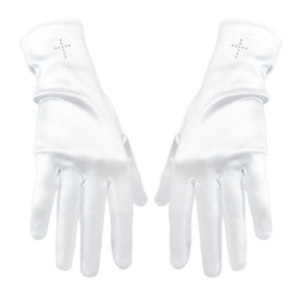 SGSCFG 1 Paire De S Croisés, S Blancs Pour Enfants, S De Communion De Princesse, Accessoires De Robe De Performance.