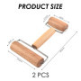 Paquet De 2 Rouleaux À Pâtisserie, Rouleau À Pâtisserie En Bois Avec Roulettes, Rouleau À Pâtisserie À Deux Extrémités, Rouleau 