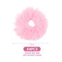 4 Pièces Attaches À Cheveux En Peluche, Corde À Cheveux Imitation Lapin, Accessoires D'Attache De Cheveux Pour Vêtements, Access
