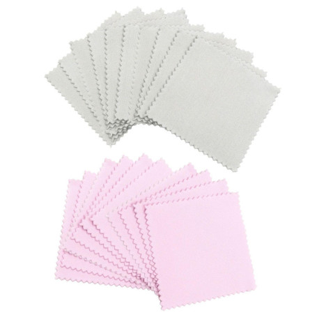 AIRTILY 20 Tissus De Nettoyage De Bijoux, Nappes Douces, Outils D'Entretien De Bijoux, Outils De Nettoyage De Bijoux, Accessoire