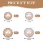 TRKETK Lot de 80 boutons ronds à coudre en perle pour femme, 15/11,5 mm, accessoires décoratifs vintage avec tige en plastique p