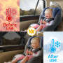 Lociban 2 Pièces Pare Soleil Voiture Bébé, Soleil Vitre de Voiture Bloquer Les Rayons UV, Voiture Soleil Compatible avec la Plup