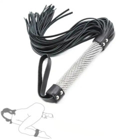 1pc Fouet en cuir tressé, accessoires de jeu de rôle, idéal pour les jeux de vacances