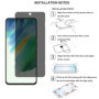 YIFNTANG [2 Pièces] Verre Trempé Anti-espion pour Samsung Galaxy S21 FE 5G,9H Dureté, Anti Rayures,Sans Bulles,Privacy Protectio