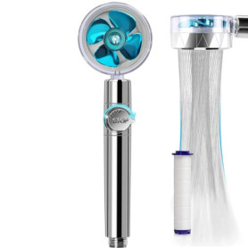 JJiaoLinin Douchette, Pommeau de douche rotatif à 360°, Douche à économie d'eau haute pression, Filtre à Trois Niveaux Système d