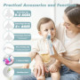 YSWOVUO Aspirateur Nasal Bebe Électrique avec 5 Niveaux D'Aspiration, Electrique Mouche Bebe avec Écran, Rechargeable avec 3 Emb