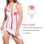 AISOO Sexy Nurse Fancy Dress Naughty Costume Womens Ladies Lingerie Hem Do Dress Party Play Dressing up Complete Outfit Vêtement