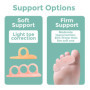 Welnove Hammertoe Correcteur d'orteils en gel – 8 coussinets de soutien d'orteils – Réalignent les orteils, courbés, bouclés, gr