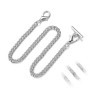 1 Pièces Chaîne de Gilet Montre de Poche, Chaîne de Montre Pendante, Chaîne Classique en Métal, Chaîne d'Albert pour Hommes, ave