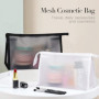 Trousses de Toilette Grande Capacité 2pcs Trousses à Maquillage Imperméable Trousse Toilette Voyage Transparente Sacs de Toilett