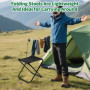 2 Pièces Tabouret Pliant Portable, Siège de Camping Portable, Mini Chaises Pliantes en Plein Air avec Sac de Rangement, Siège Pl