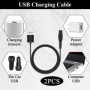 2PCS Câble USB 5v 1a Pour Rasoir Philips Pour Philips Qp2734 Qp2724 Qp2824 Avec 2 Brosses