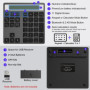 Pavé numérique Bluetooth - Avec calculatrice d'affichage - Clavier numérique sans fil Bluetooth 2 en 1 - Entrée de données + cal