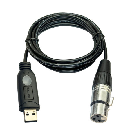 DSD TECH SH-AU20A Câble USB vers XLR pour microphones dynamiques tels que Shure (5.9FT)
