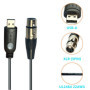 DSD TECH SH-AU20A Câble USB vers XLR pour microphones dynamiques tels que Shure (5.9FT)