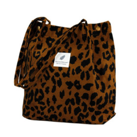 CHAOTEMAI Sacs Bandoulière Femme Sacs de Courses et Cabas Sac de Plage Cabas Velours Côtelé Femme Grand a Main Travailetudiante 