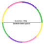 GIUSOBG Cerceau Hula Fitness Hoop pour Enfants, Plastique Amovible Cerceaux Multicolores Amusants et Fitness, Hula Hoop avec Mou